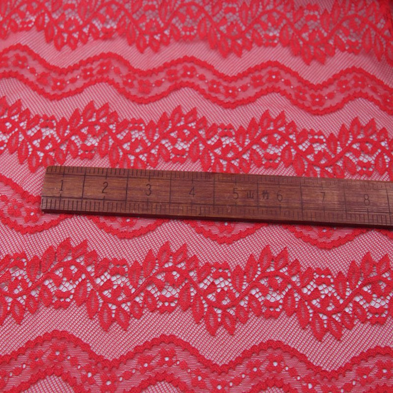 Lace Fabric Leaf Bridal Nylon Warp Knit for Lingerie Wholesale Supplie 6